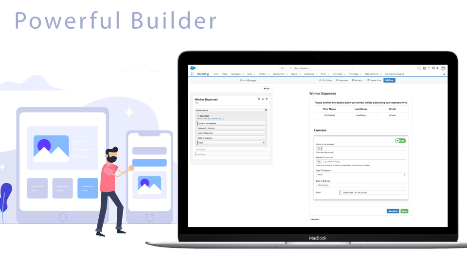 screenshot of 3b Forms